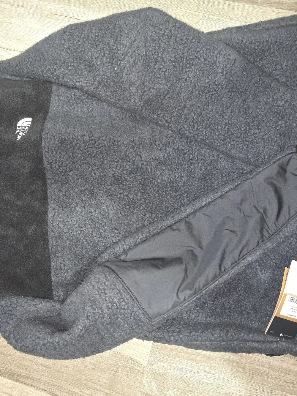 The North Face Boys Dark Gray Sherpa Jacket